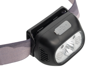 Logo trade promotional giveaways picture of: Head lamp HERLEN Schwarzwolf