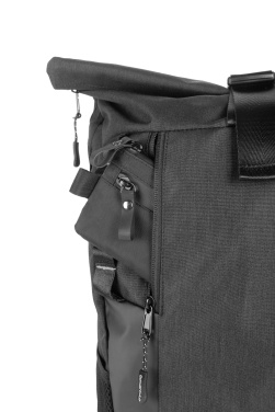 Logotrade promotional giveaway picture of: Rolltop backpack ELBERT Schwarzwolf