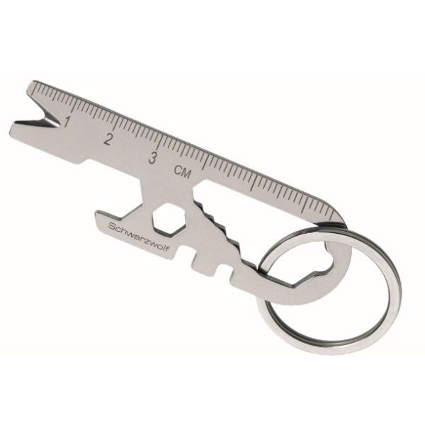 Logo trade promotional gift photo of: Multifunctional keychain ATACAMA Schwarzwolf