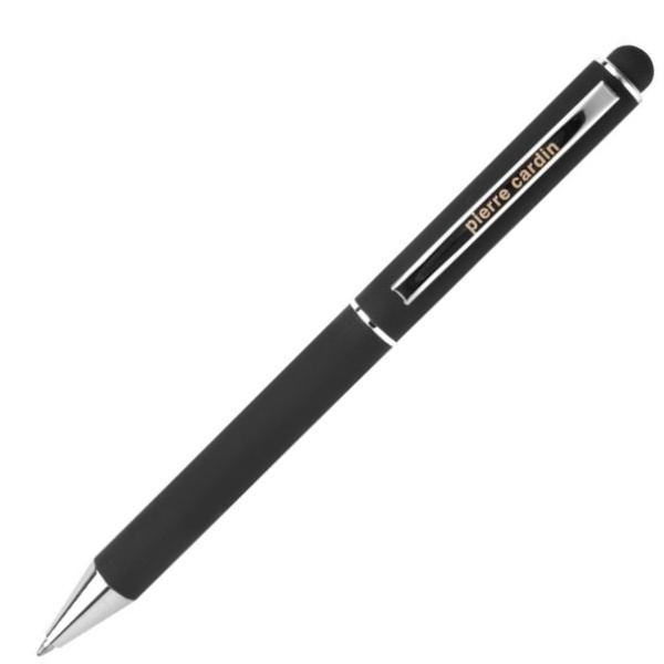 Logo trade advertising products picture of: Metal ballpoint pen, touch pen, soft touch CLAUDIE Pierre Cardin