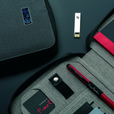 Logo trade promotional items picture of: Folder A5 & power bank 4000 mAh SORBONNE Pierre Cardin