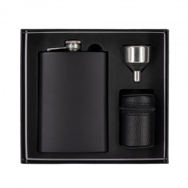 Logotrade promotional items photo of: Hip flask MADONIE Schwarzwolf