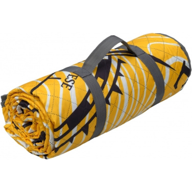 Logotrade advertising product picture of: Foldable picnic blanket ALVERNIA Schwarzwolf