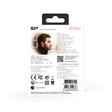 Logotrade corporate gifts photo of: WIRLESS HEADPHONES BP80 SILICON POWER