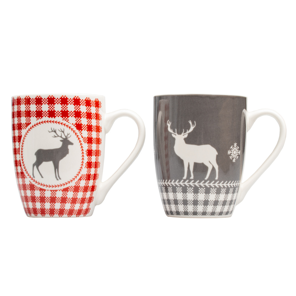 Logo trade promotional gift photo of: 2 Xmas mugs ANKARA