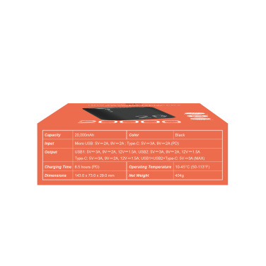Logotrade advertising products photo of: Power bank Silicon Power QS15 20000 mAh