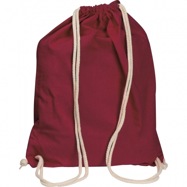 Logo trade promotional merchandise image of: Cotton gym bag CARLSBAD