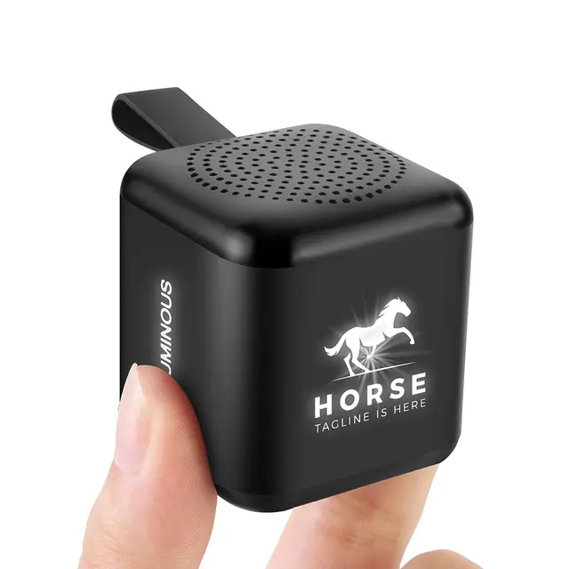 Logotrade business gifts photo of: Mini speaker with enlighted logo for engraving