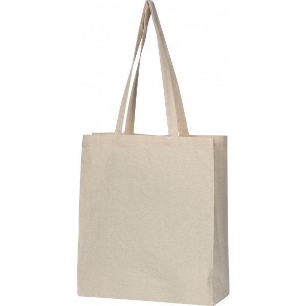 Logotrade promotional merchandise photo of: Organic cotton bag with bottom fold INNSBRUCK