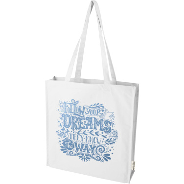 Logotrade corporate gift picture of: Florida 270 g/m² GRS recycled gusset tote bag 14L