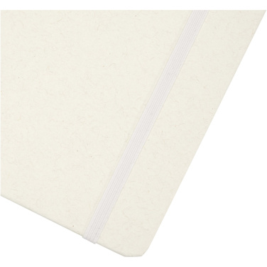 Logo trade promotional giveaways picture of: Bass A5 recycled hard cover notebook with lined pages