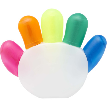 Logo trade promotional giveaways image of: Patina 5-colour highlighter