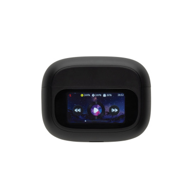 Logotrade promotional products photo of: Airtune RCS recycled plastic ANC earbuds with touch screen