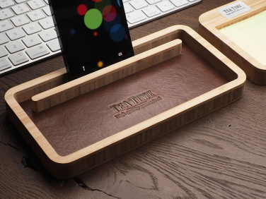 Logotrade promotional product image of: Wooden desk organiser 1852292