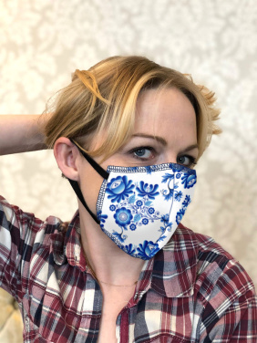 Logo trade corporate gifts picture of: ZEFIR cotton face mask 1400165