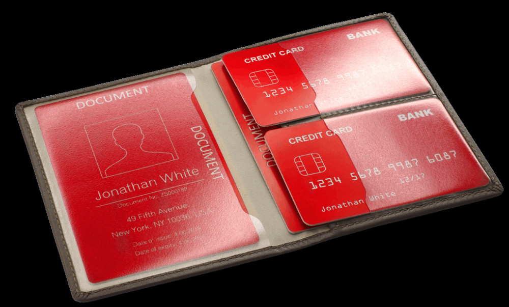 Logotrade business gift image of: RFID document wallet 611131