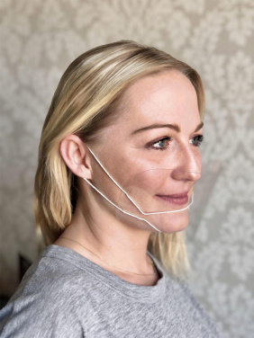 Logo trade advertising products image of: ATENA clear face shield-mask for mouth and nose 1461162