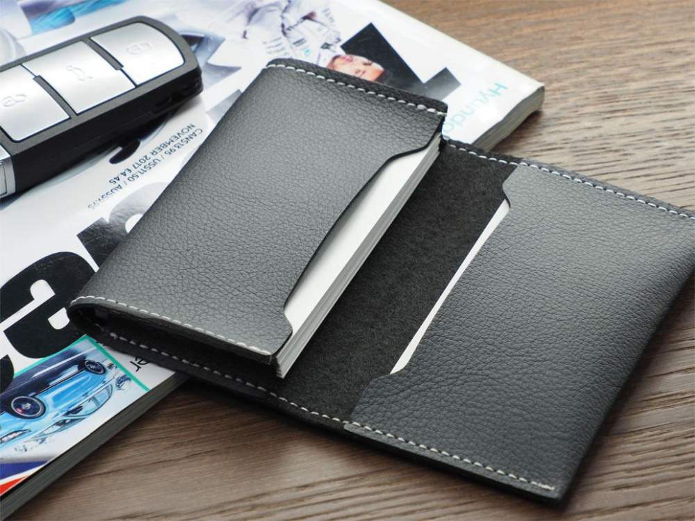 Logo trade promotional giveaways image of: Business card holder 1166157