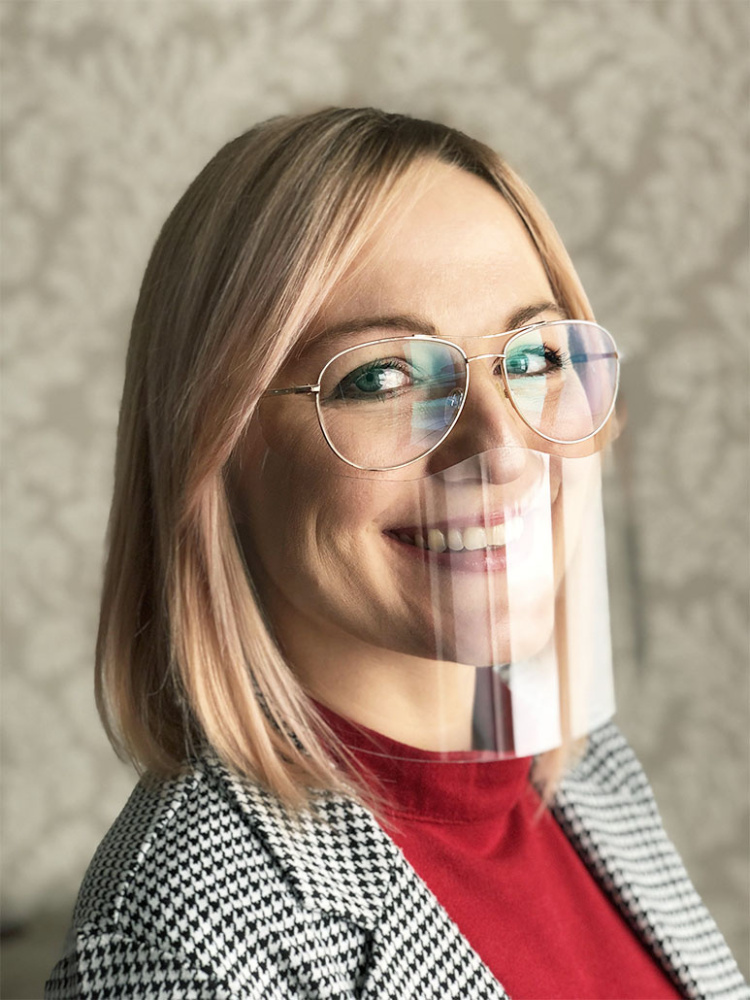 Logo trade corporate gifts picture of: VISOR Glasses face shield  1586162