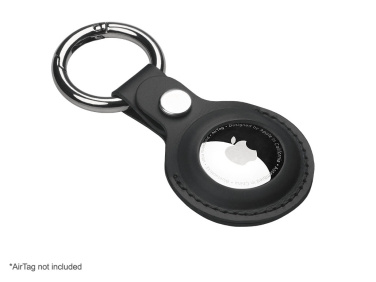Logo trade business gifts image of: Keyring with holder for AirTag 1914094