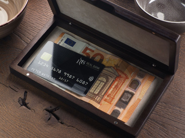 Logotrade corporate gift image of: Wooden bill box 1816121