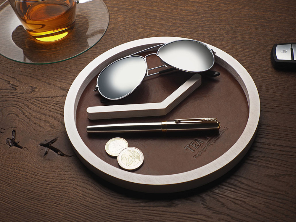 Logotrade promotional giveaway picture of: Wooden desk organiser 1851121