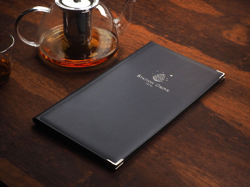 Logo trade business gifts image of: Menu cover Fine Dining Pro 1633319