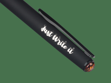 Logotrade advertising products photo of: Ball pen with AMBER stone 2070036