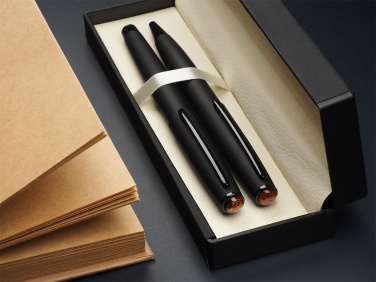 Logo trade business gift photo of: Amber Pen set  1235036