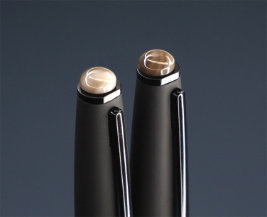 Logo trade promotional gifts picture of: Striped Flint Pen set 1284036