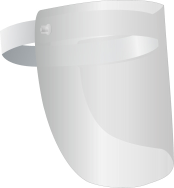 Logo trade promotional gift photo of: TEMIDA tilting face shield 1424162