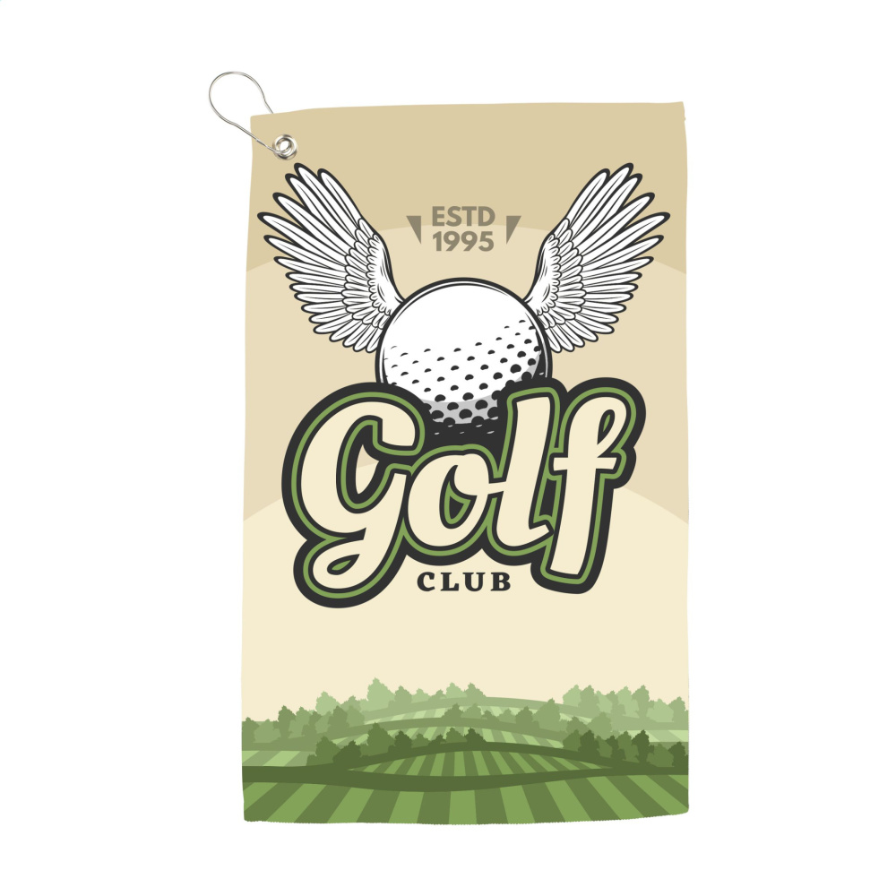 Logo trade promotional items image of: GolfTowel 400 g/m² 30x50