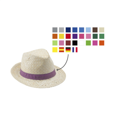Logo trade promotional giveaways image of: Toledo Straw Hat