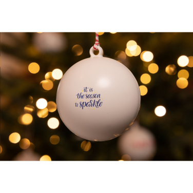 Logo trade promotional products image of: Christmas Bauble Ø 7 cm Recycled PP - Made in Europe