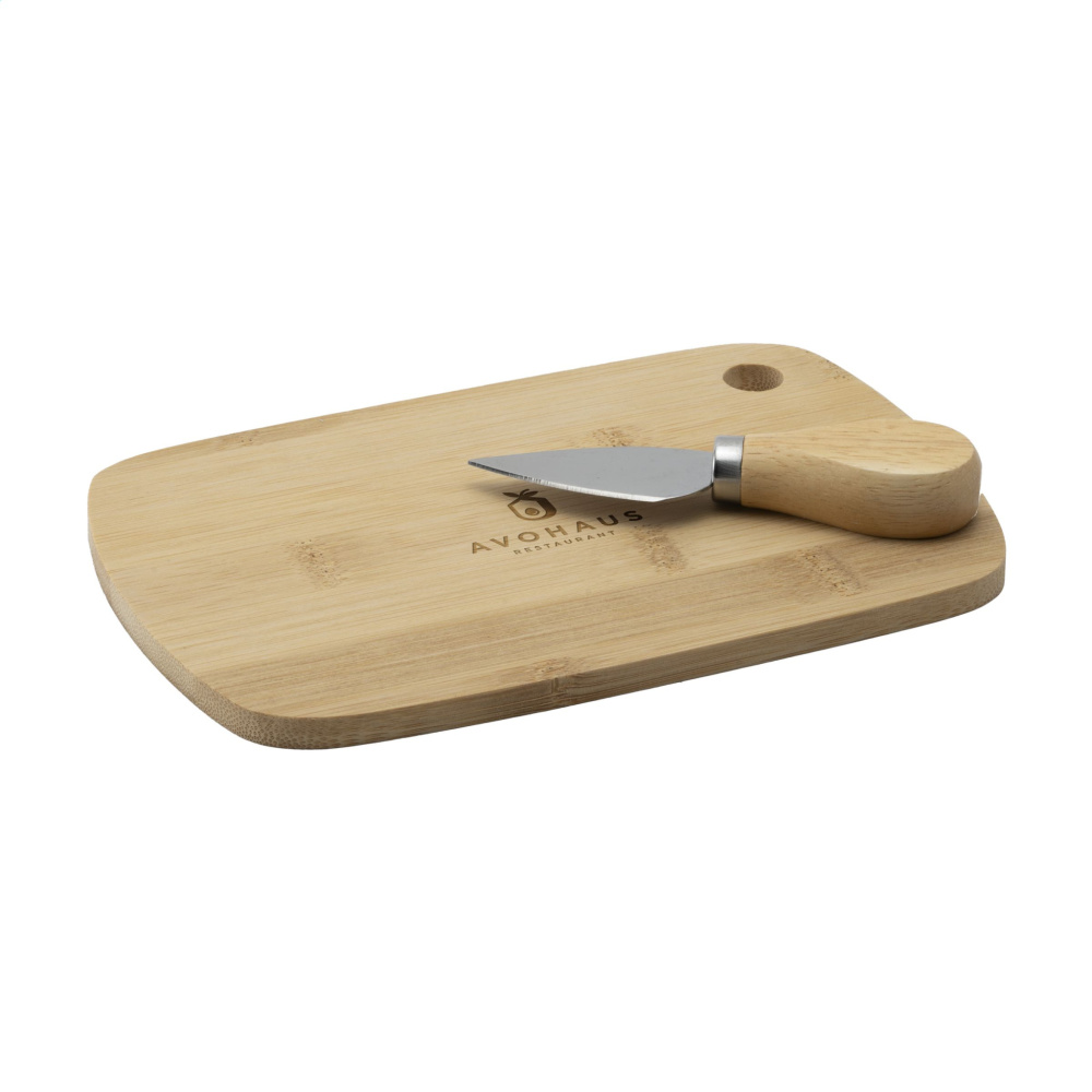 Logotrade advertising products photo of: Bamboo Cheese Platter 2-pcs
