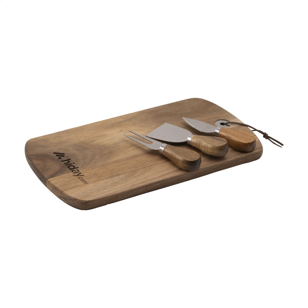 Logo trade promotional merchandise photo of: Cheese Platter Set 4-pcs