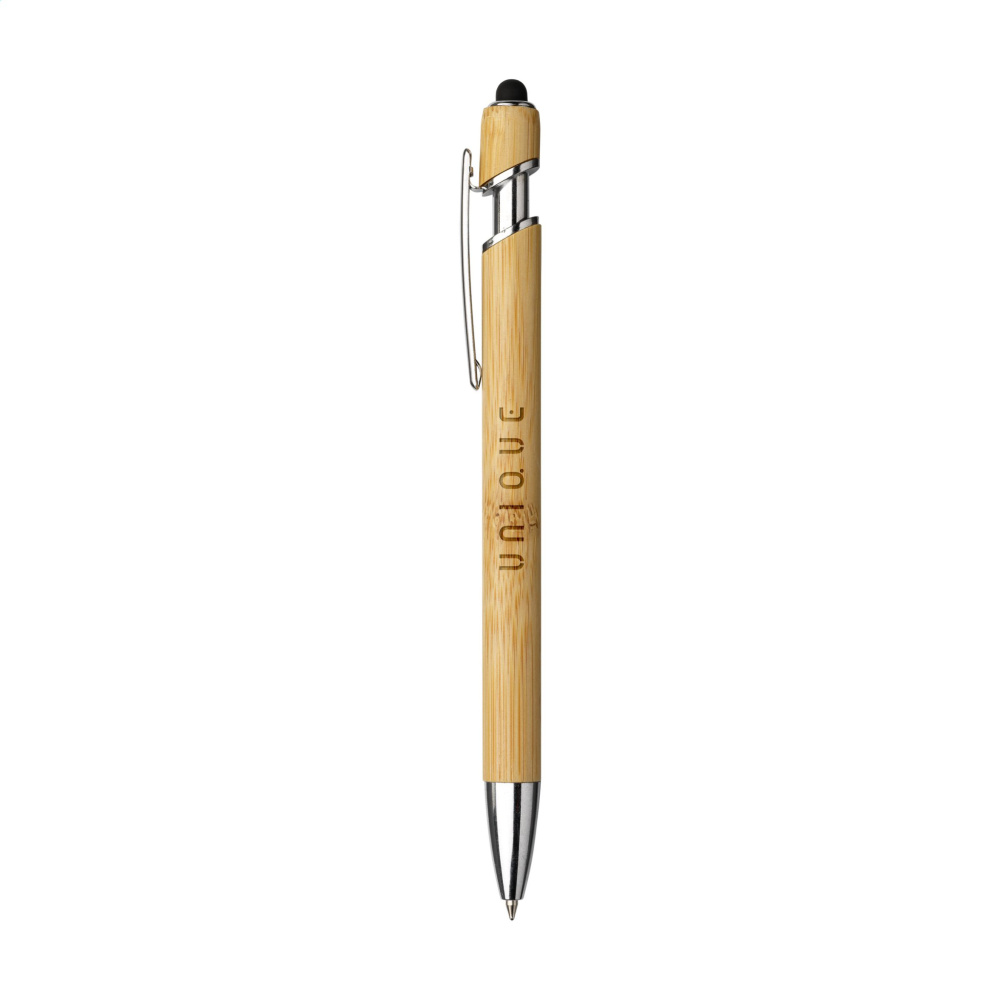 Logo trade promotional gift photo of: Luca Touch Bamboo stylus pen
