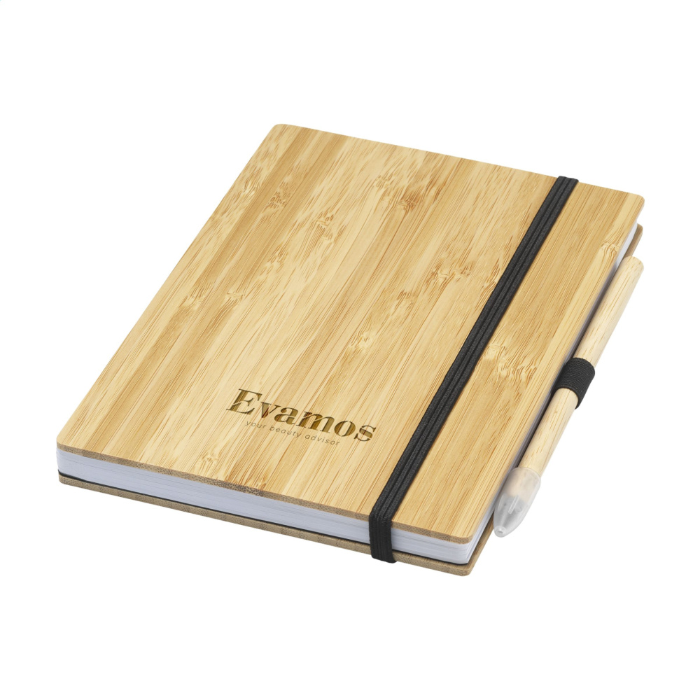 Logo trade promotional giveaway photo of: BambooPlus Paper Notebook A5 - Inkless Pen