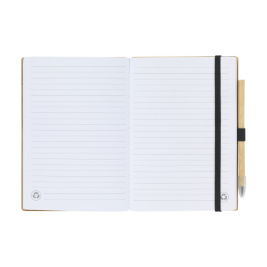 Logotrade promotional item picture of: BambooPlus Paper Notebook A5 - Inkless Pen