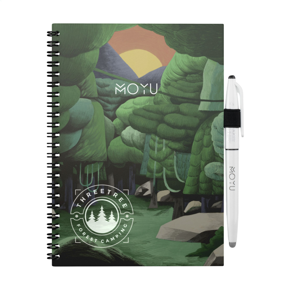Logo trade corporate gift photo of: MOYU Erasable Stone Paper Notebook Custom SoftCover