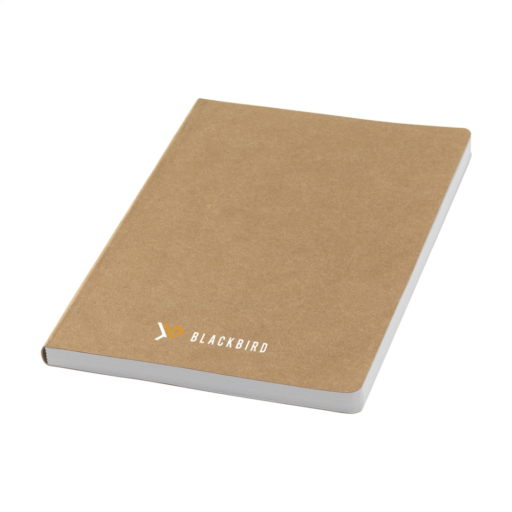 Logo trade business gifts image of: Paper Notebook GRS Washable Kraft Cover A5