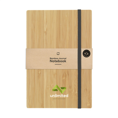 Logo trade promotional giveaway photo of: Bamboo Journal Naked Spine Paper Notebook A5