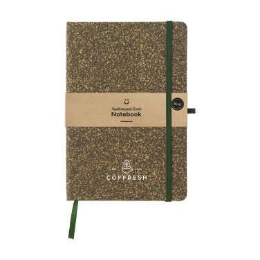 Logotrade promotional item picture of: TeaGround Cork Paper Notebook A5
