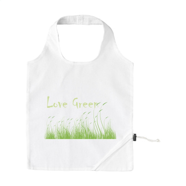 Logo trade promotional merchandise image of: Strawberry Cotton (135 g/m²) foldable bag