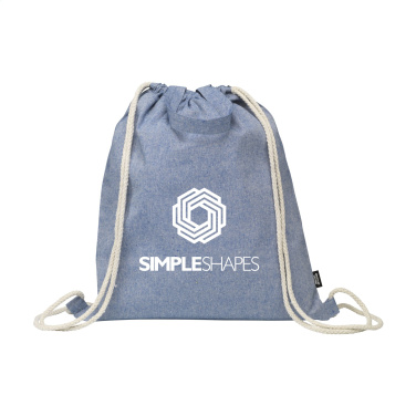 Logo trade promotional giveaways image of: GRS Recycled Cotton PromoBag Plus (180 g/m²) backpack