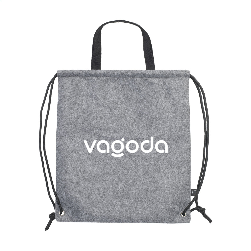 Logotrade promotional products photo of: GRS RPET Felt PromoBag Plus backpack