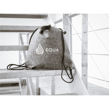 Logo trade promotional products image of: GRS RPET Felt PromoBag Plus backpack
