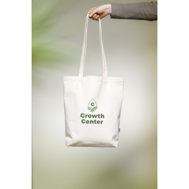 Logo trade promotional merchandise photo of: GRS Recycled Canvas Bag Natural (260 g/m²)