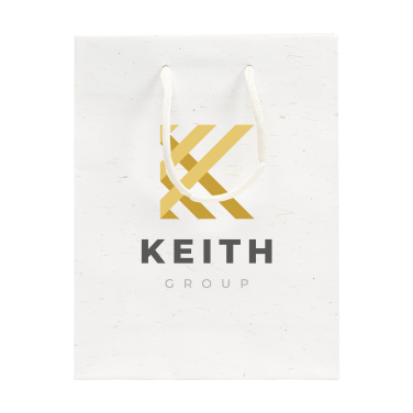 Logotrade promotional merchandise image of: Leaf It Bag recycled with straw fibres (180 g/m²) S