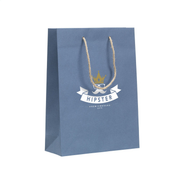 Logo trade promotional items picture of: Leaf It Bag recycled with jeans fibres (180 g/m²) M